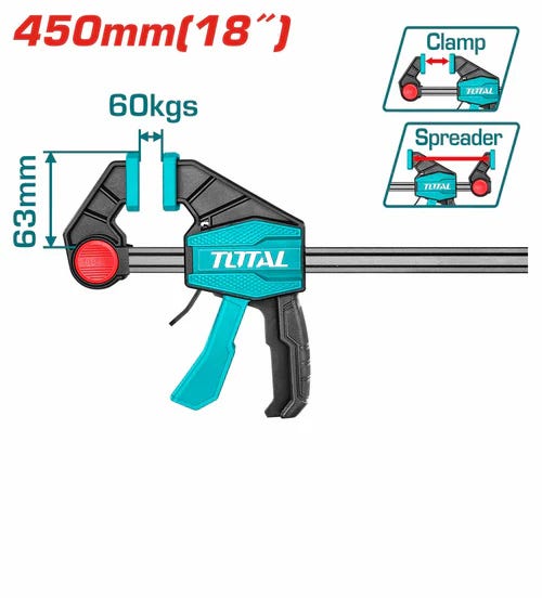 Total Clamp, 18 inch, THT1340603 - Blue