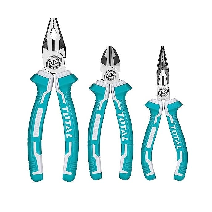 Total THT2K0301 Pliers Set, 3 Pcs - Green Silver