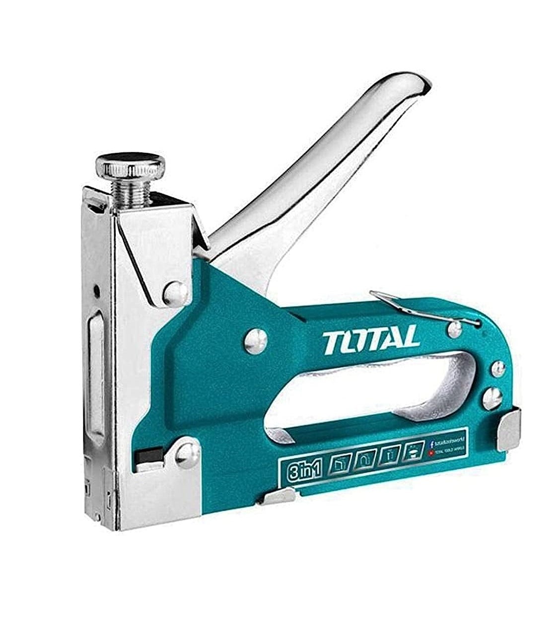Total THT31143 3 In 1 Staple Gun - Green Silver