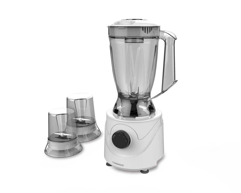 Tornado BL400/2-WHITE Electric Blender, 400 Watt, 1.5 Liter, 2 Mills - White