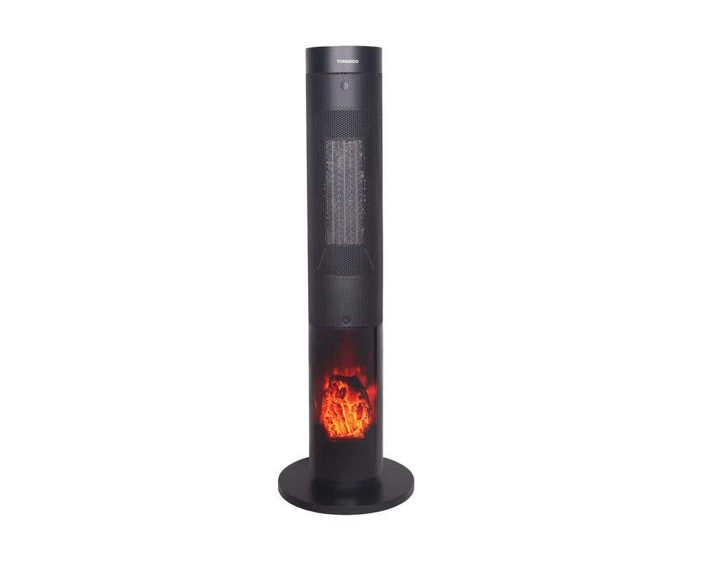 Tornado TPH-2000DF Ceramic Heater, 2000 Watt, Remote - Black