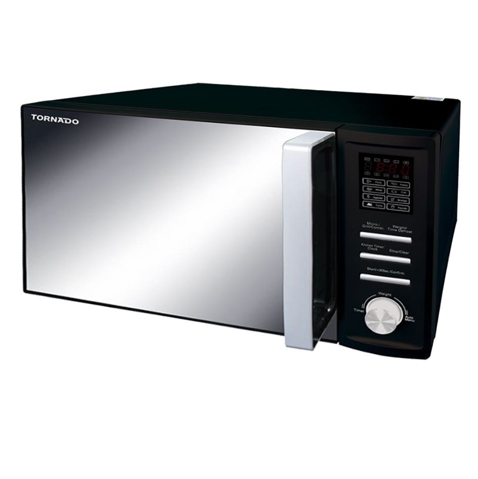 Tornado MOM-C36BBE-BK Microwave with Grill, 36 Liter, 1000 Watt - Black