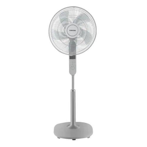 Toshiba F-ASD60EG(W) Stand Fan, 16 Inch with Remote Control - Gray
