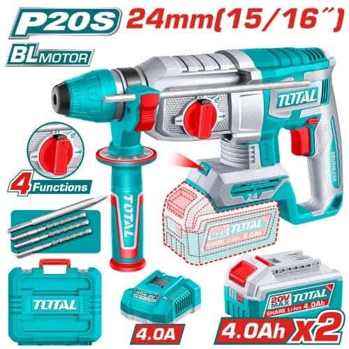 Total Electric Drill, 20V, TRHLI202482 - Multicolor