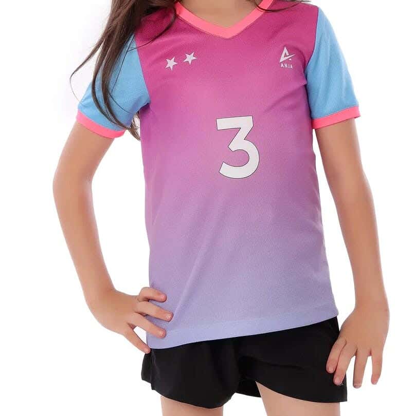 Dry Fit T-Shirt For Girls, 4-6 Years - Purple