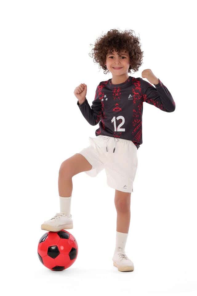 Anja Polyester Long Sleeve T-Shirt, For Boys - Black