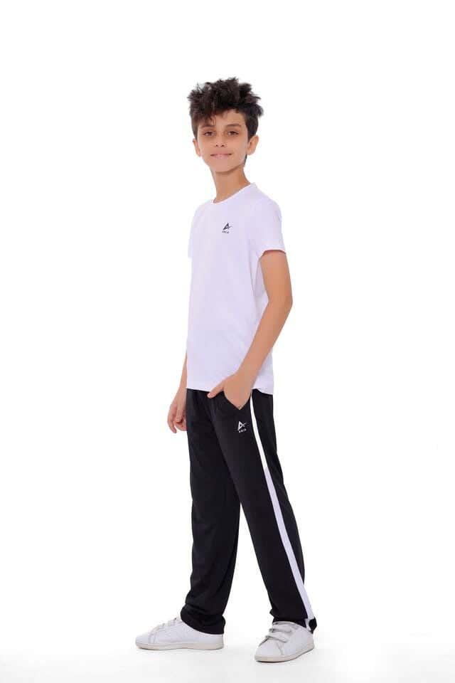 Anja Polyester Short Sleeve T-Shirt, For Boys - White