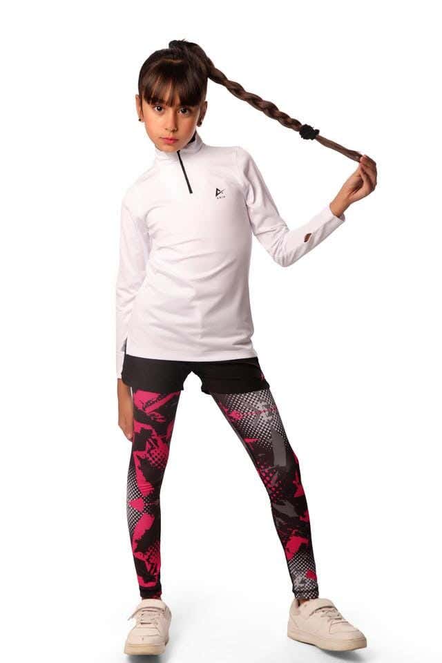 Anja Polyester Long Sleeve T-Shirt, For Boys - White