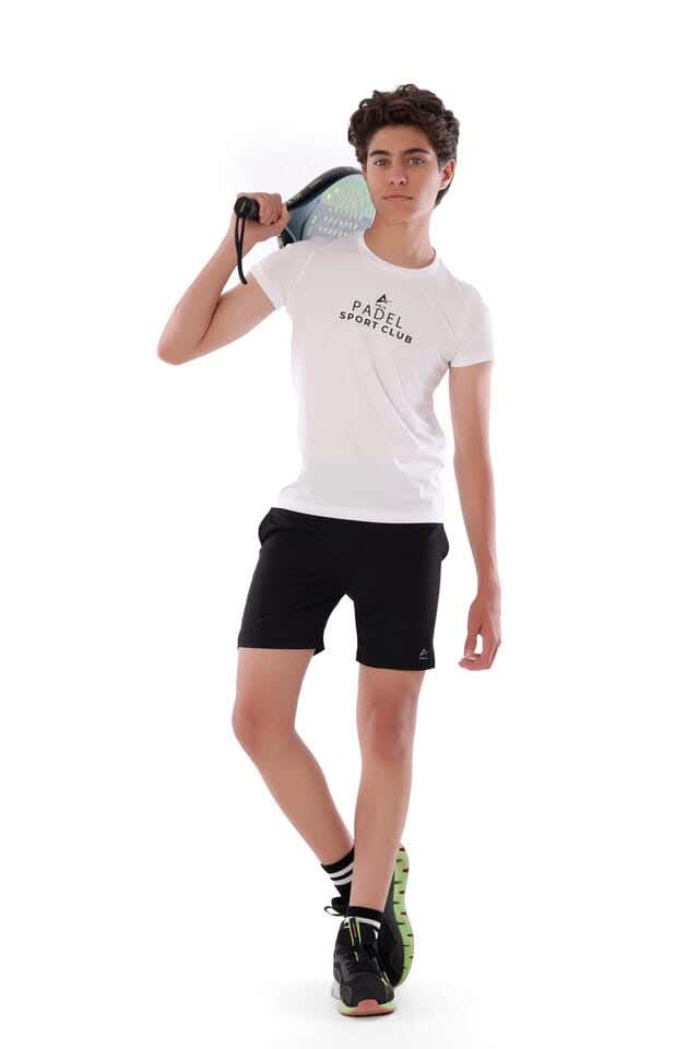 Anja Polyester Short Sleeve T-Shirt, For Boys - White