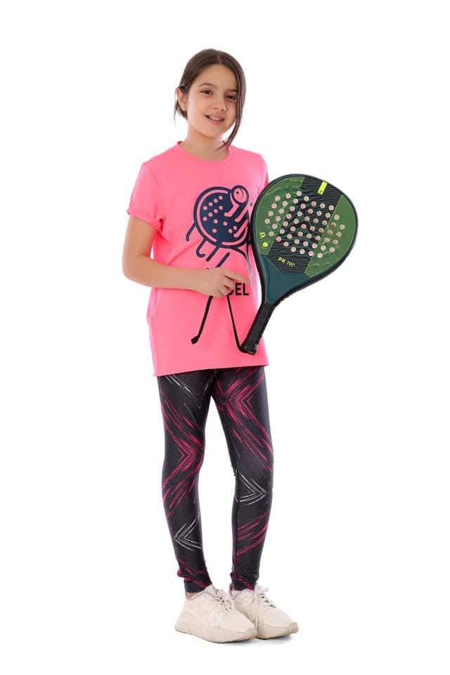 Anja Polyester Short Sleeve T-Shirt, For Girls - Pink