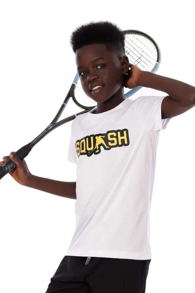 Anja Polyester Short Sleeve T-Shirt, For Boys - White