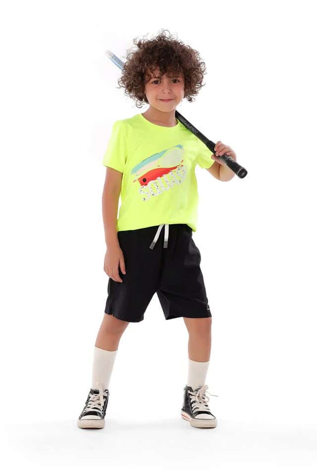 Anja Polyester Short Sleeve T-Shirt, For Boys - Yellow