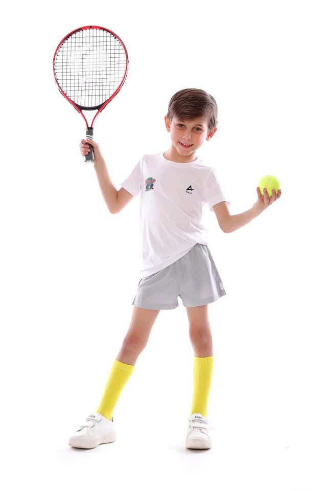 Anja Polyester Short Sleeve T-Shirt, For Boys - White