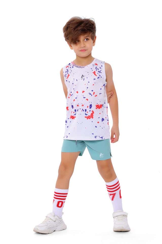 Anja Polyester Sleeveless Tank Top, For Boys - Multicolor