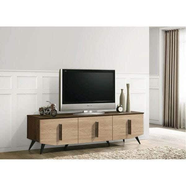 MDF Wood Screen Table, 180×40×45 cm - Wooden