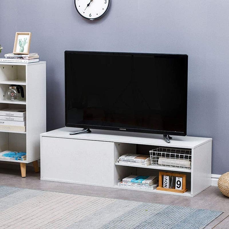 MDF Wooden Tv Table, 40×120×30 Cm - White