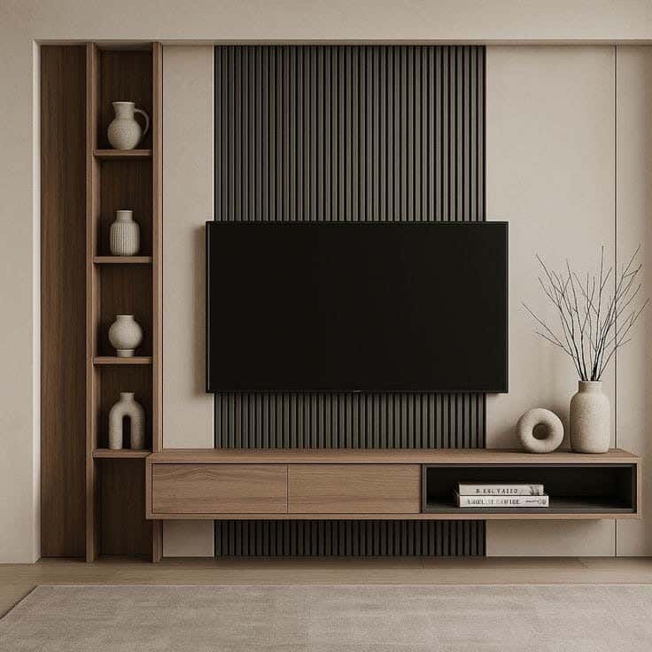 Spanish MDF Wood Tv Unit, 160X40X20 cm - Wooden Brown