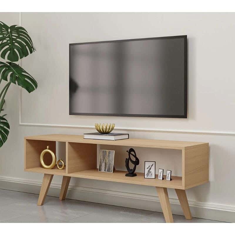 Tv Stand, MDF Wood, 50×140×30 Cm - Beige