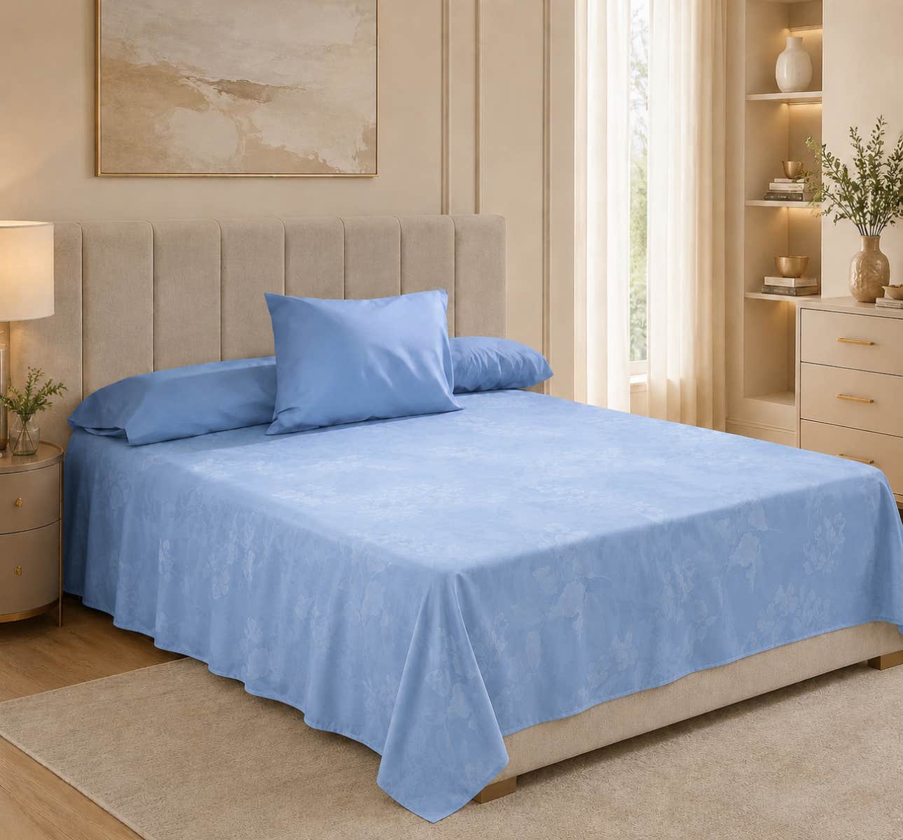 Bed&Bed Microfiber Bedding Sheet Set, 6 Pieces, 180×240 cm - Multicolor