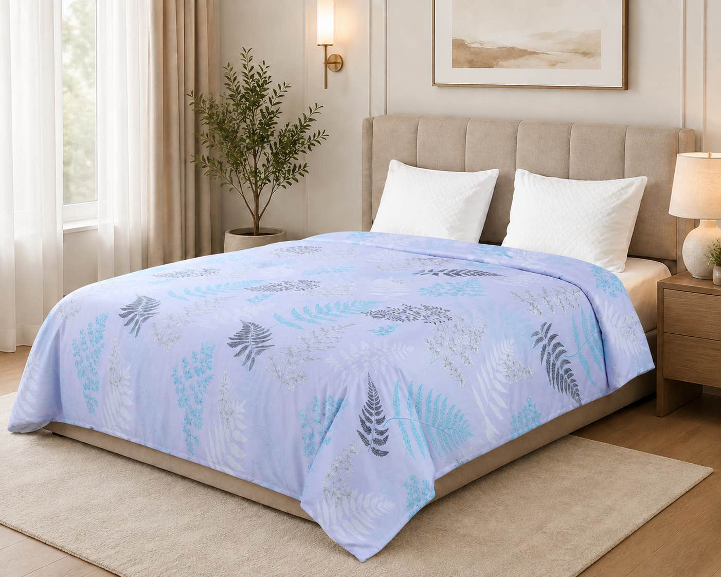 Bed&Bed Microfiber Duvet Cover, 230x230 cm - Grey