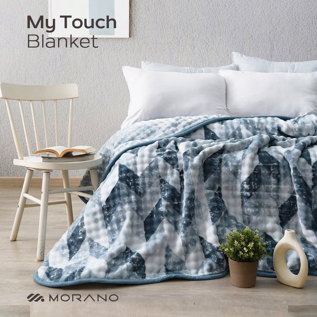 Morano My Touch Velvet Double Layer Blanket, 220×240 cm, 5500 gm - Turquoise