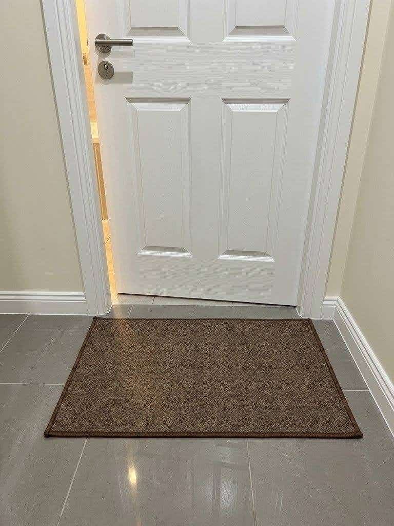 Mac Rubber Door Mat, 43×75 cm - Brown