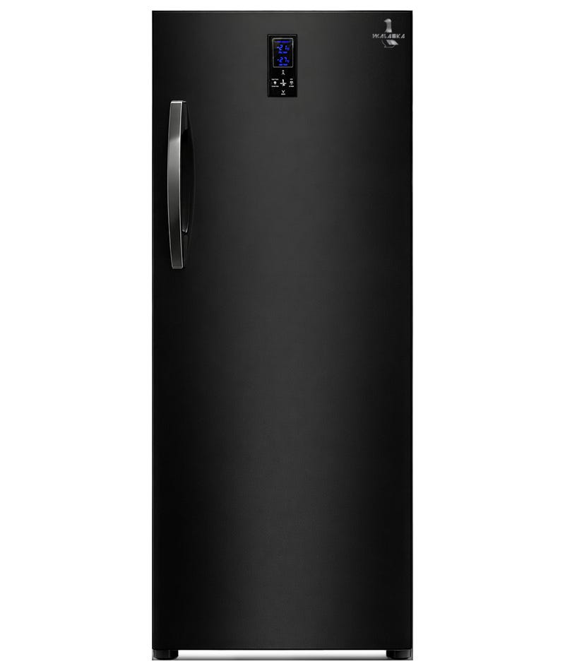 W Alaska UP180NF Digital No-Frost Upright Deep Freezer, 5 Drawers, 220 Liters - Black
