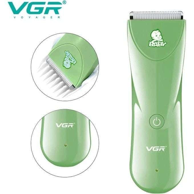 VGR V-150 Hair Clipper, Professional, Rechargeable, for Kids - Green