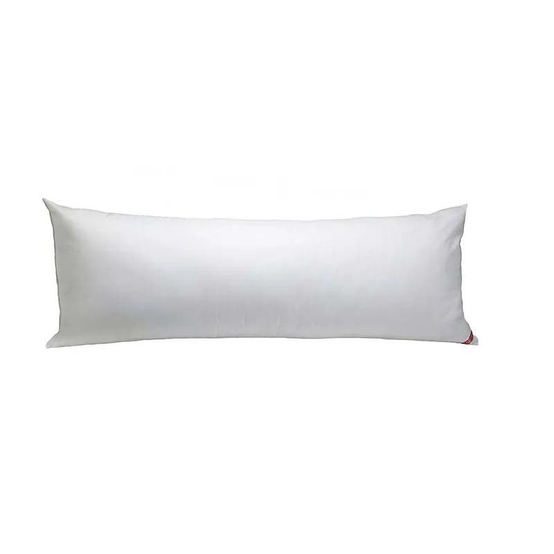 Cotton Fabric Cushion, Fiber Filling, 40×120 cm - White