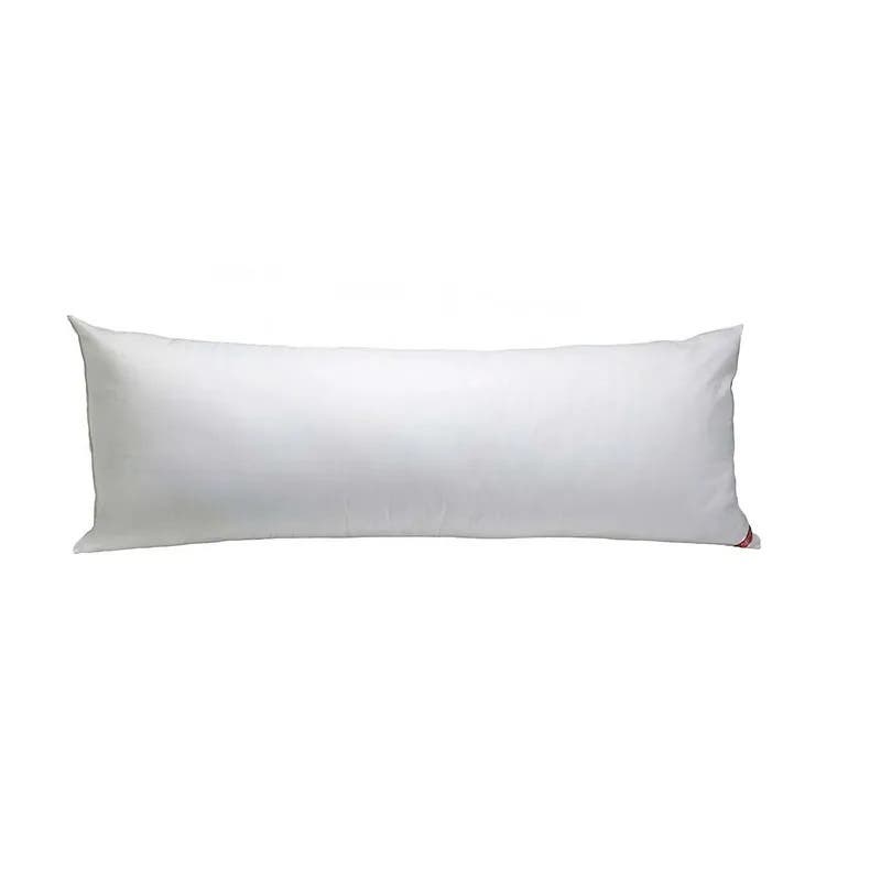 Cotton Fabric Cushion, Fiber Filling, 40×160 cm - White