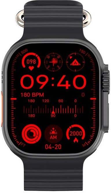 T900 Ultra 2 Smart Watch, 2.19 inch - Black
