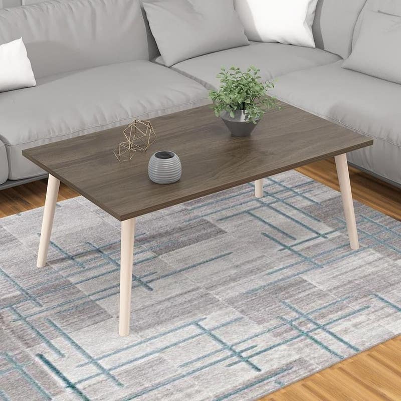 MDF Wood Center Table, 40x100x45 cm - Brown