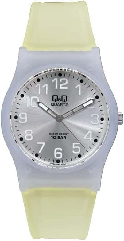 Q&Q VP34J041Y Round Analog Casual Watch For Girls, M /26 - 39 mm - Multicolor