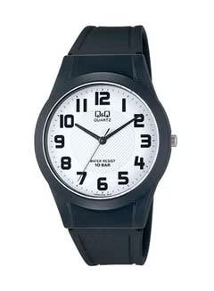 Q&Q VQ50J002Y Round Analog Casual Watch For Men, L /40 - 48 mm - Black
