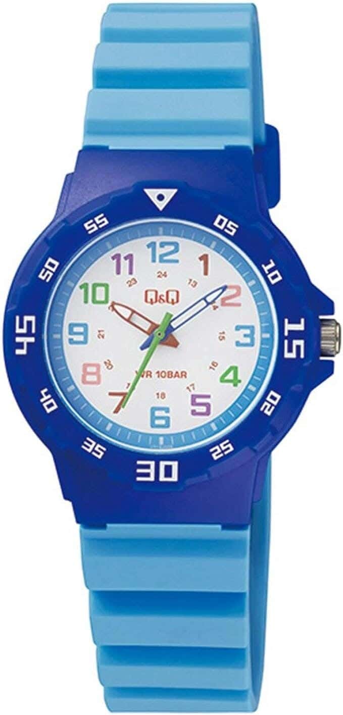 Q&Q VR19J009Y Round Analog Casual Watch For Men, M /26 - 39 mm - Blue