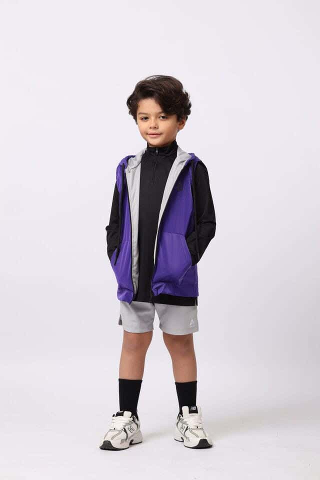 Anja Polyester Sport Vest, For Boys - Purple