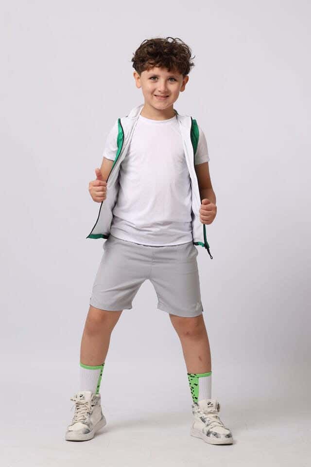 Anja Polyester Sport Vest, For Boys - Green