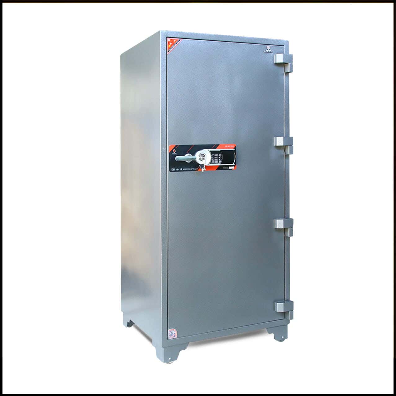 Vaultix Armored Steel Safe Weighing 450 Kg, 175 × 80 × 70 cm - Grey