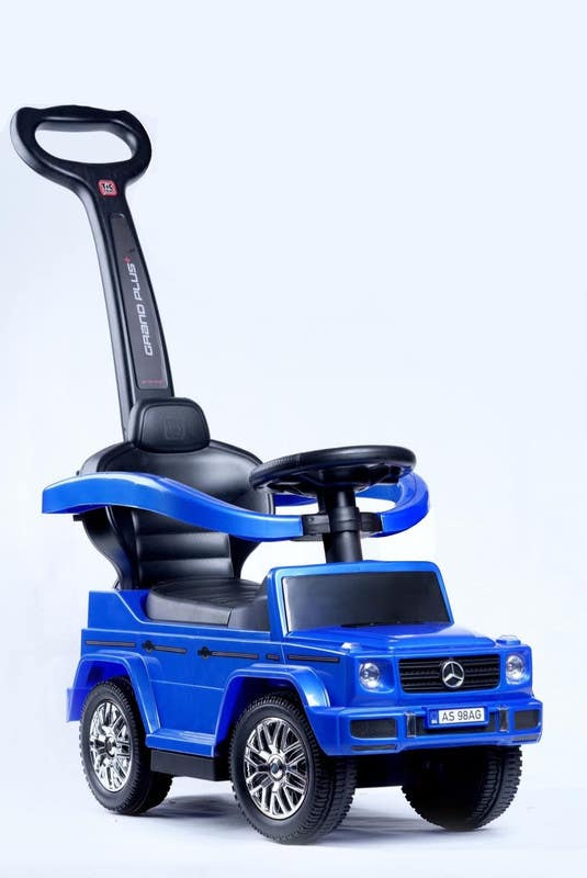 Kids Push Car Toy, Improve Motor Skills, LED Light - Blue