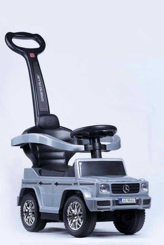 Kids Push Car Toy, Improve Motor Skills, LED Light - Grey