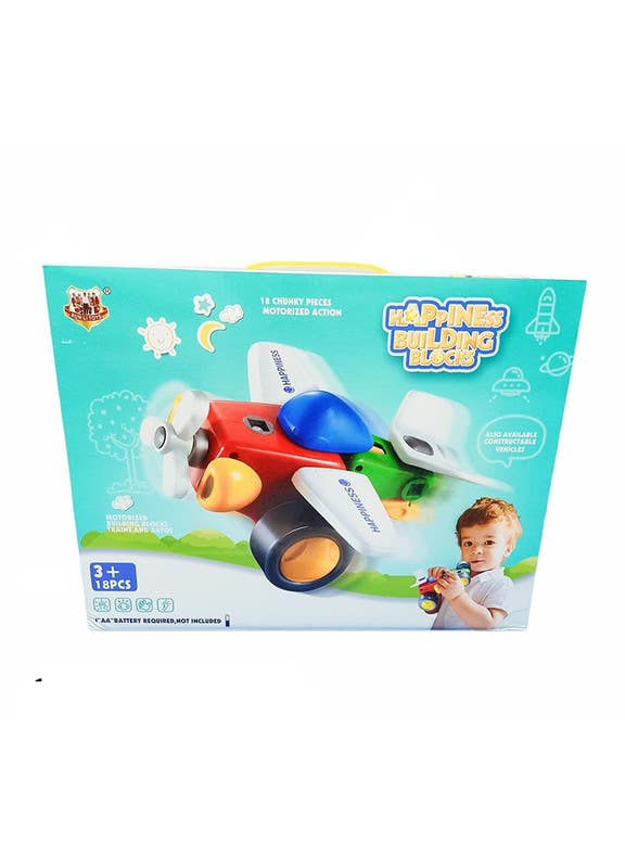 El-Safwa Magnetic Building Block Toy For Children Set, 18 Pieces - Multicolor
