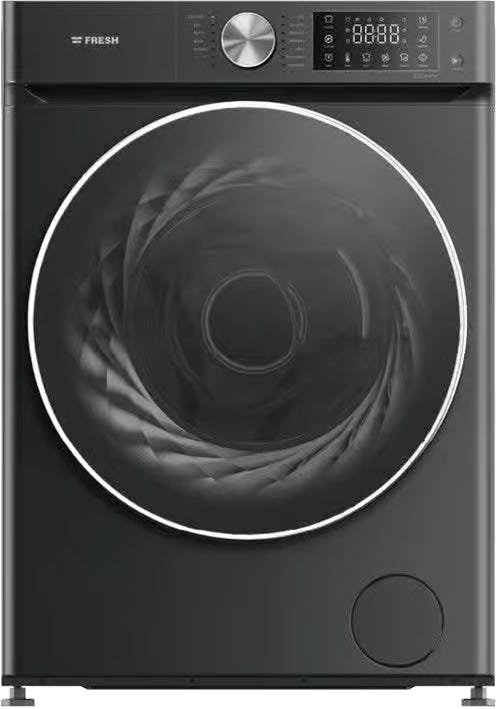 Fresh Automatic Washing Machine, 1200 RPM, 8 kg, Inverter, Digital Display, W8DD1255G1BL - Dark Gray