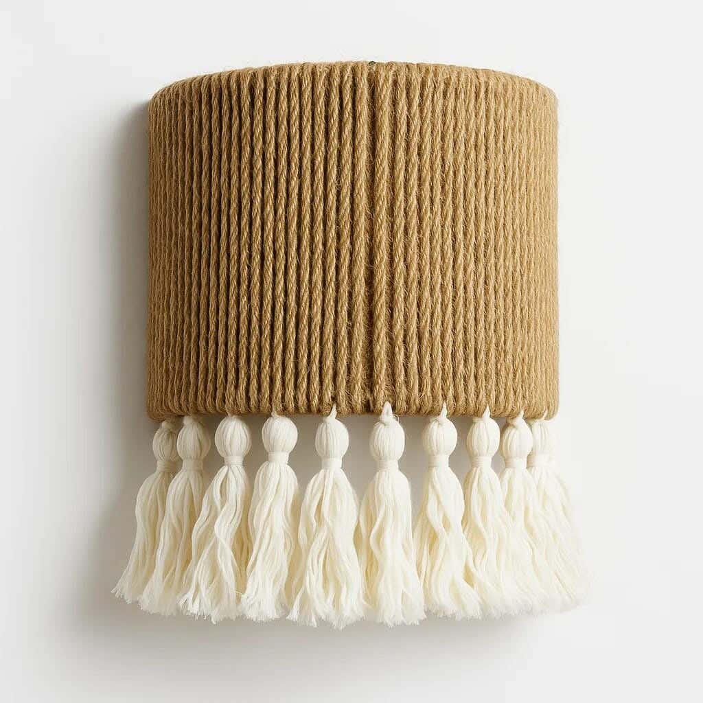Bohemian wall sconce, 25x20 cm - Beige