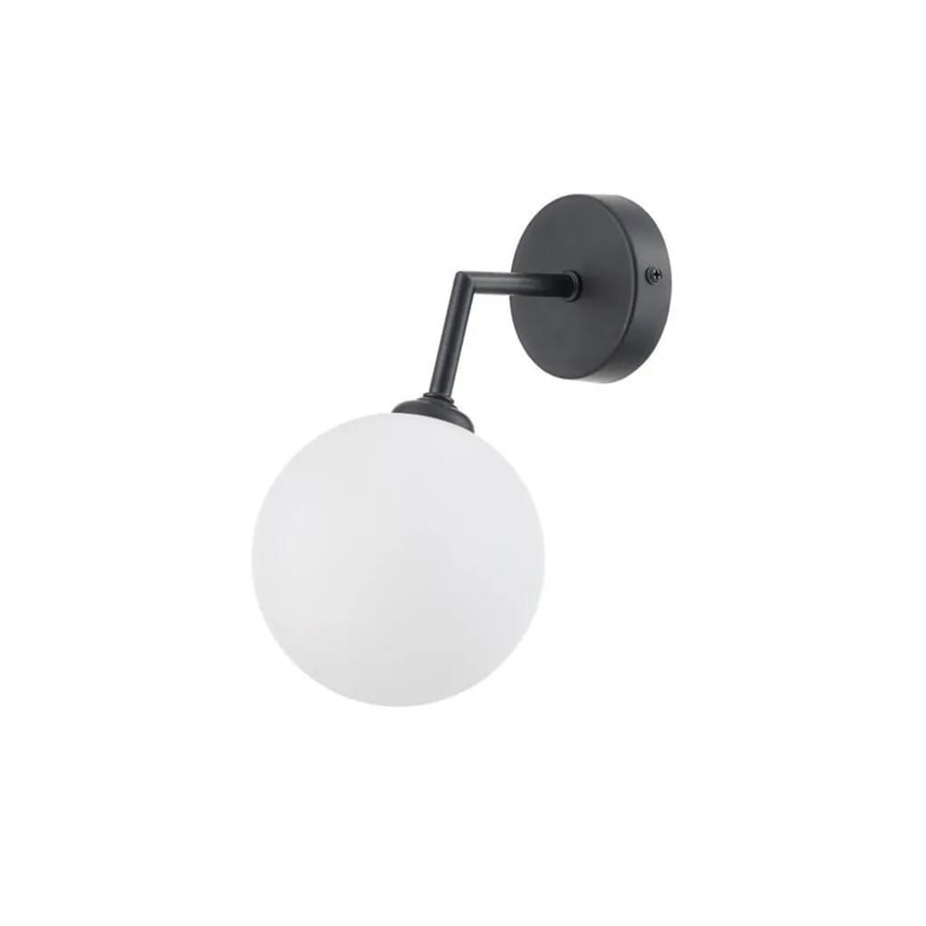 Wall sconce, metal, 25x15 cm - black