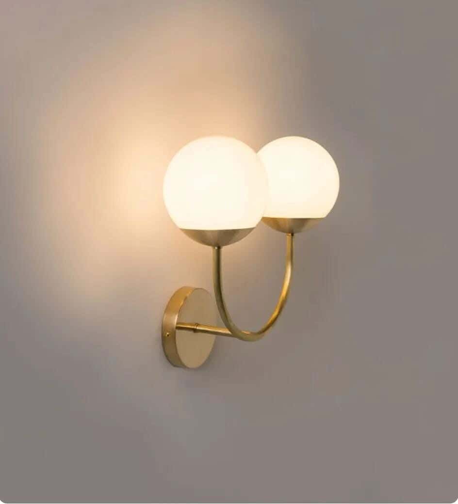 Wall sconce, metal, 40x35 cm - gold