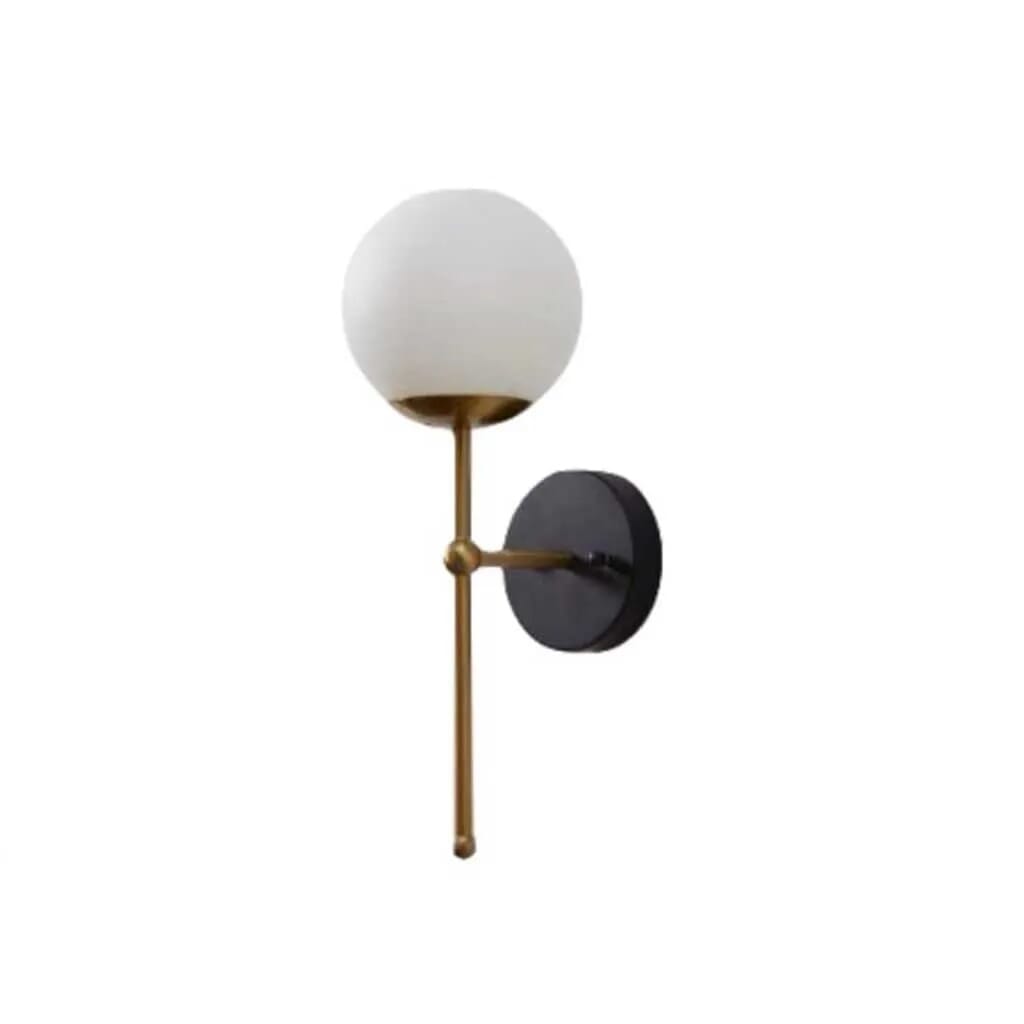 Wall sconce, metal, 50x15 cm - black