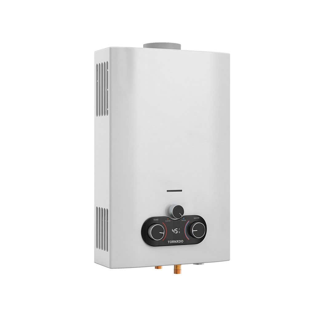 Tornado GH-MP10SN-W Gas Water Heater, 10 Liter - White