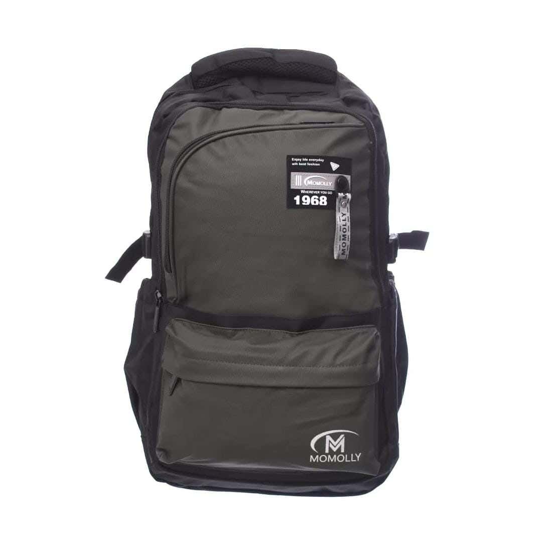 Crossland Waterproof Laptop and School Bag For Men, 18 Inch , 2 Zippers - Black