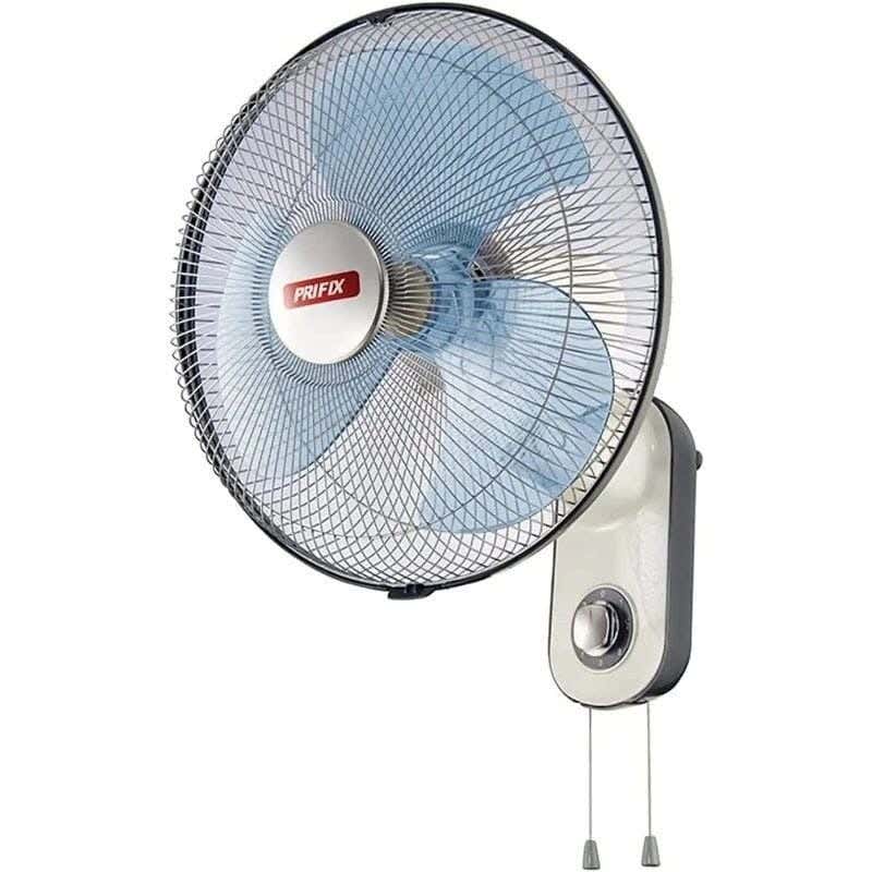 Prefix WFH-170 Wall Fan, 17 Inch, 3 Speeds, 3 Blades - Gray