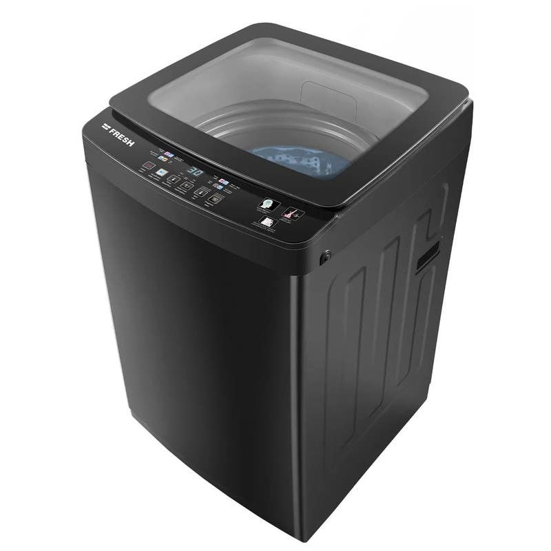 Fresh washing machine, top loading, 8 kg - gray